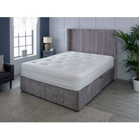 Hand Tufted Cooltouch Comfort Memory Foam Sprung Mattress Double