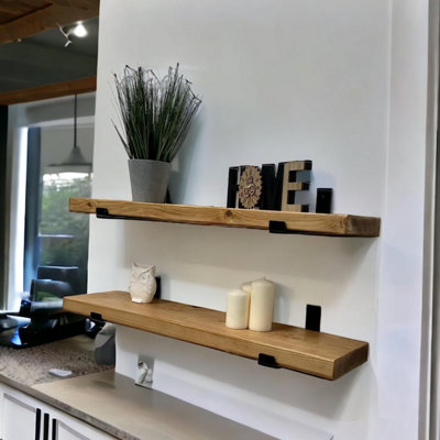 Rustic Floating Shelf - 25mm Thickness