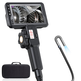 Handheld Articulating Endoscope Inspection Camera with 4.5 inch IPS LCD Screen