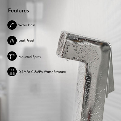 Handheld Bathroom Spray Set with Bidet Function Douche Head and ...
