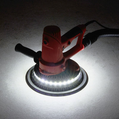 Handheld Electric Drywall Sander with Vacuum Suction & LED Light