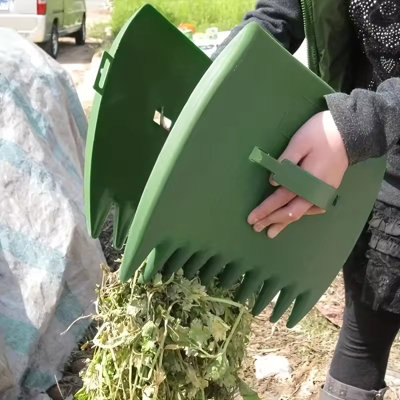 Handheld Garden Rake for Yard Cleaning.