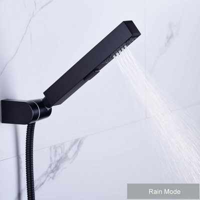 Handheld Shower Head, 3 Modes High Pressure Square Shower Head for Bath ...