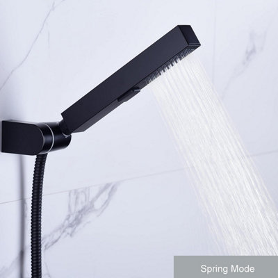 Handheld Shower Head, 3 Modes High Pressure Square Shower Head for Bath ...