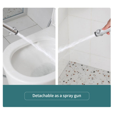Handheld shower head, turbo fan, on off and pause switch, water saving ...