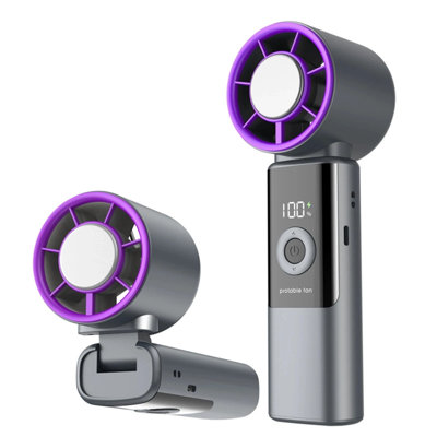 Handheld Turbo Fan Rechargeable Portable Electric Fan, Ice Cooling Mini ...