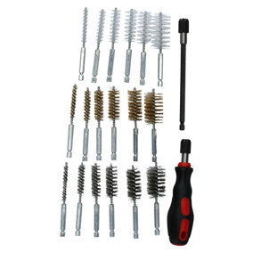 Handheld Wire Brush Cleaning Kit Brass Nylon Steel Brushes Rust Dirt Removal