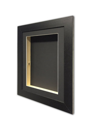 Handmade 3D Shadow Box Frame: Memory Box Display (50mm Deep) -Black ...