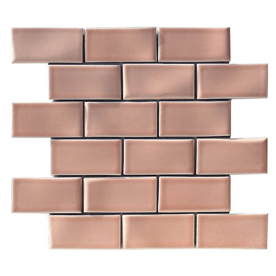 Handmade Blush Mosaic Tile - House of Mosaics Sample