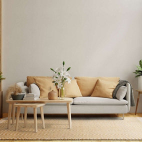 Handmade Kilim Modern Beige Geometric Cotton Jute Easy to Clean Rug for Living Room and Bedroom-120cm X 170cm