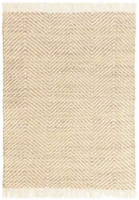 Handmade Kilim Modern Cream Geometric Cotton Jute Easy to Clean Rug for Living Room and Bedroom-160cm X 230cm