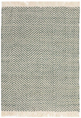 Handmade Kilim Modern Green Geometric Cotton Jute Easy to Clean Rug for Living Room and Bedroom-200cm X 290 cm