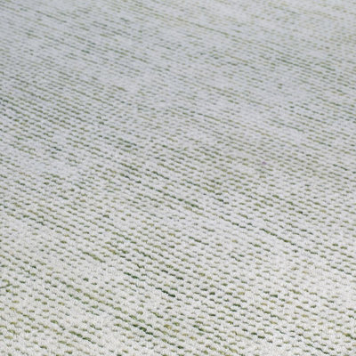 Handmade Luxurious Easy to Clean Modern Green Wool Dotted Rug for Living Room & Bedroom-120cm X 170cm