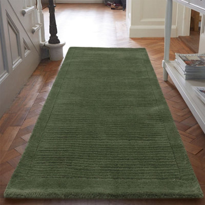 Handmade Luxurious Modern Wool Easy to clean Rug for Bed Room Living Room and Dining Room-68 X 240cm (Runner)