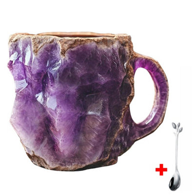Handmade Mineral Crystal Coffee Cup Elegant Coffee Cup,Translucent ...