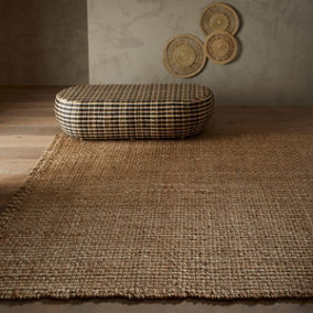 Handmade Modern Natural Easy to Clean Plain Rug for Living Room Dining Room & Bedroom-120cm X 170cm