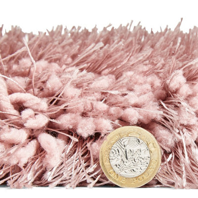 Handmade Modern Plain Shaggy Easy to clean Rug for Bed Room Living Room and Dining Room-80cm X 150cm - 7