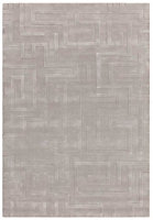 Handmade Modern Silver Abstract Wool Easy to Clean Rug for Living Room & Bedroom-200cm X 290cm