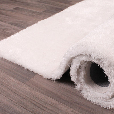 Handmade Plain Shaggy Sparkle Rug for Bed Room Living Room and Dining Room-120cm X 170cm