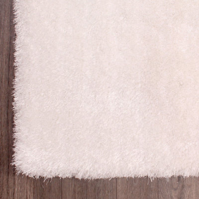 Handmade Plain Shaggy Sparkle Rug for Bed Room Living Room and Dining ...