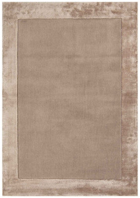 Handmade Rug, Sand Living Room Rug, 10mm Modern Rug, Stain-Resistant Bordered Dining Room Rug, Wool Rug-80cm X 150cm