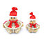Handmade Snowman Christmas Baskets Set Xmas Home décor Shop Pub Sweet Decorations, Multi