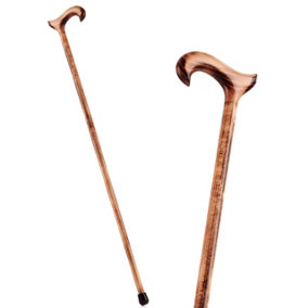 Handmade Wood Cane (93cm) Height - Wooden Walking Sticks For Men With Ferrule - Aesthetic Mobility & Disability Aids Walking Stick