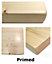Handmade Wooden Rustic Floating Shelf 220mm Primed Length of 220cm