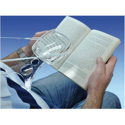 Hands Free Crafts Magnifying Glass - Adjustable Neck Chord - 2.5 X Magnification