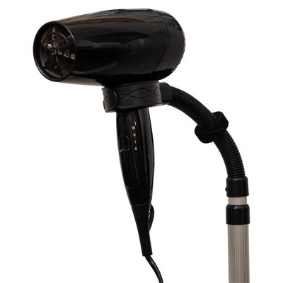Hands-Free Hair Dryer Stand - Height & Angle Adjustable Hairdryer Holder with Flexible Neck & Heavy Non-Tipping Base - 66x19x19cm Price Comparisons | Compare The Build
