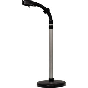 Hands-Free Hair Dryer Stand - Height & Angle Adjustable Hairdryer Holder with Flexible Neck & Heavy Non-Tipping Base - 66x19x19cm