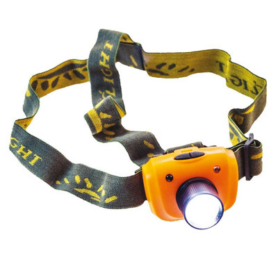 Hands-Free Zoom Sensor LED Head Torch - 160 Lumen Light with Swivel Head, Wave Sensor, Dual Head Straps & 4 Lighting Modes