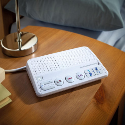 Handsfree 4-Channel Wireless Intercom Set with Volume Control ...