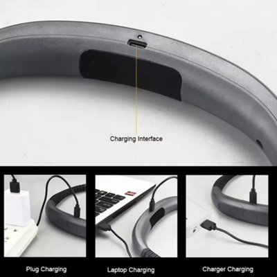 Handsfree LED Flexible Light USB Rechargeable Over Neck Book Reading Lamp Torch