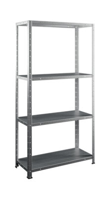 Handy Galvanised Steel 4 Garage Shelf Storage Unit