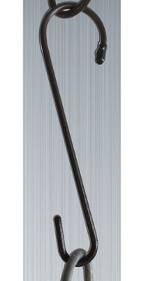 Handy Hook 8 Inches - Garden Hanger - Solid Steel - H20.3 cm - Brown