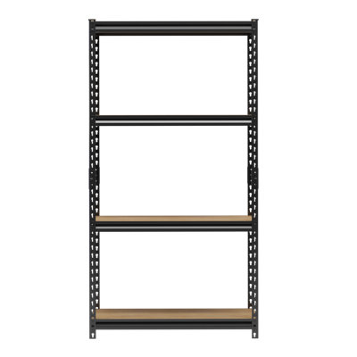 Handy Storage 4 Tier Powder Coated Garage Shelving Unit DIY at B&Q