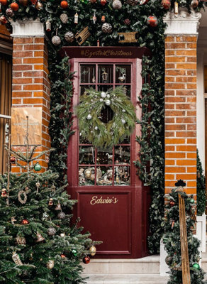 Hang Ups 1 Giant Christmas Wreath Hanger Suction Hook for Front Door Black - 5