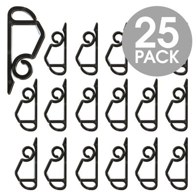 Hang Ups Black Gutter and Shingle Hooks 25/Pack