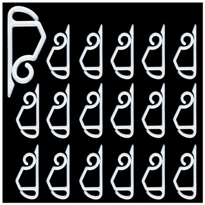 Hang Ups Clear Gutter and Shingle Hooks 100/Pack