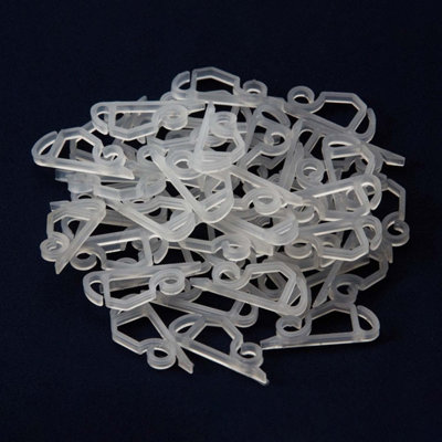 Hang Ups Clear Gutter and Shingle Hooks 100/Pack