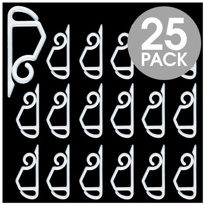 Hang Ups Clear Gutter and Shingle Hooks 25/Pack