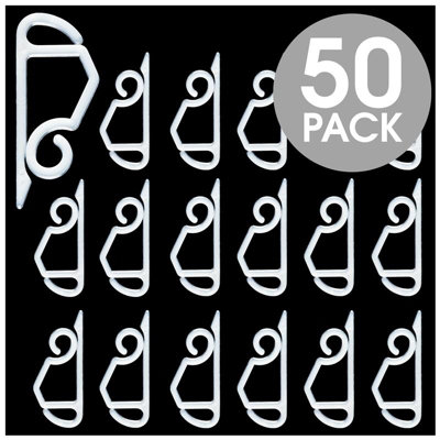 Hang Ups Clear Gutter and Shingle Hooks 50/Pack