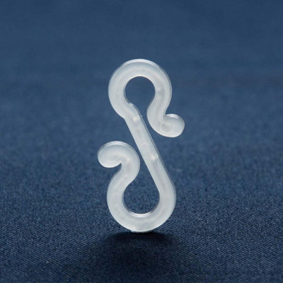 Hang Ups Clear Mini S Gutter Hooks 100/Pack