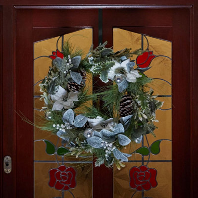 Hang Ups Over The Door Christmas Wreath Hanger Hook Black - 5
