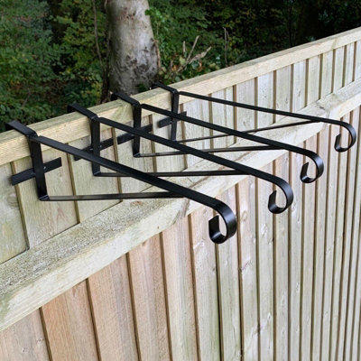 Hanging Basket Brackets for Wooden Fence Panels (Set of 4) DIY at B&Q