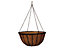 Hanging Basket/Hanging Cauldron Planter - 12" with coco liner