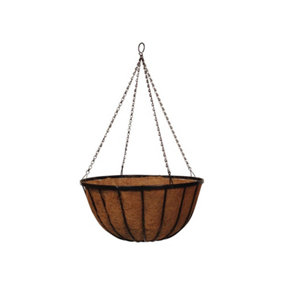 Hanging Basket/Hanging Cauldron Planter - 14" with Coco liner