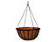 Hanging Basket/Hanging Cauldron Planter- 16" with Coco liner