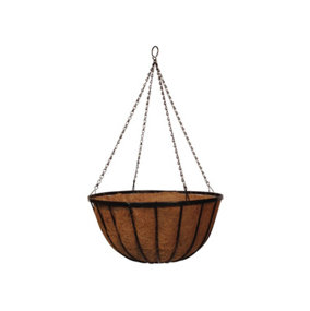 Hanging Basket/Hanging Cauldron Planter -18" with Coco liner